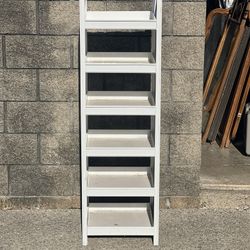 6 shelf metal display rack 