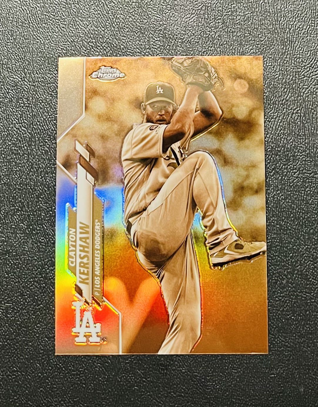 2020 Topps Chrome Clayton Kershaw Sepia Refractor Dodgers 