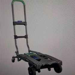 Folding Hand truck, 300lb Capacity , multi-Position 