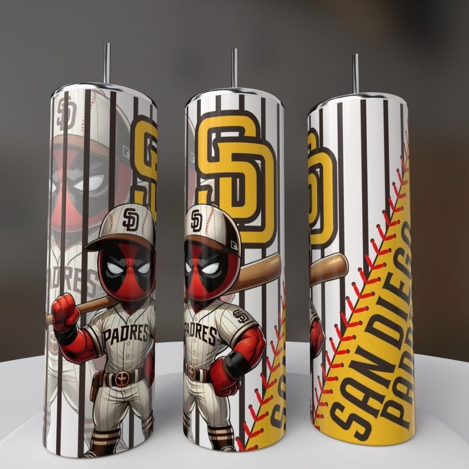 San Diego Padres Deadpool Tumbler
