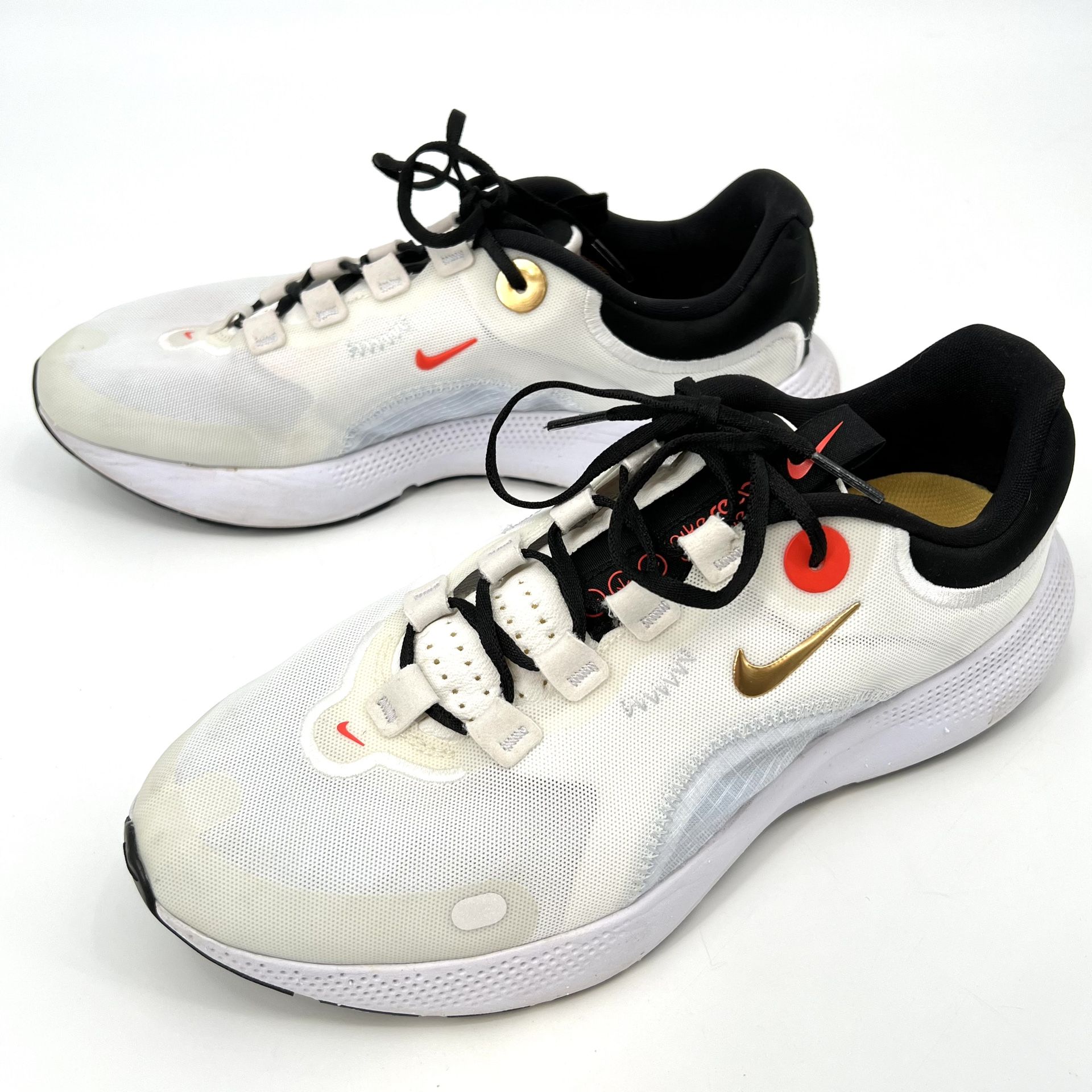 Nike React Escape Run White Lace Up Sneakers Women's Size 10