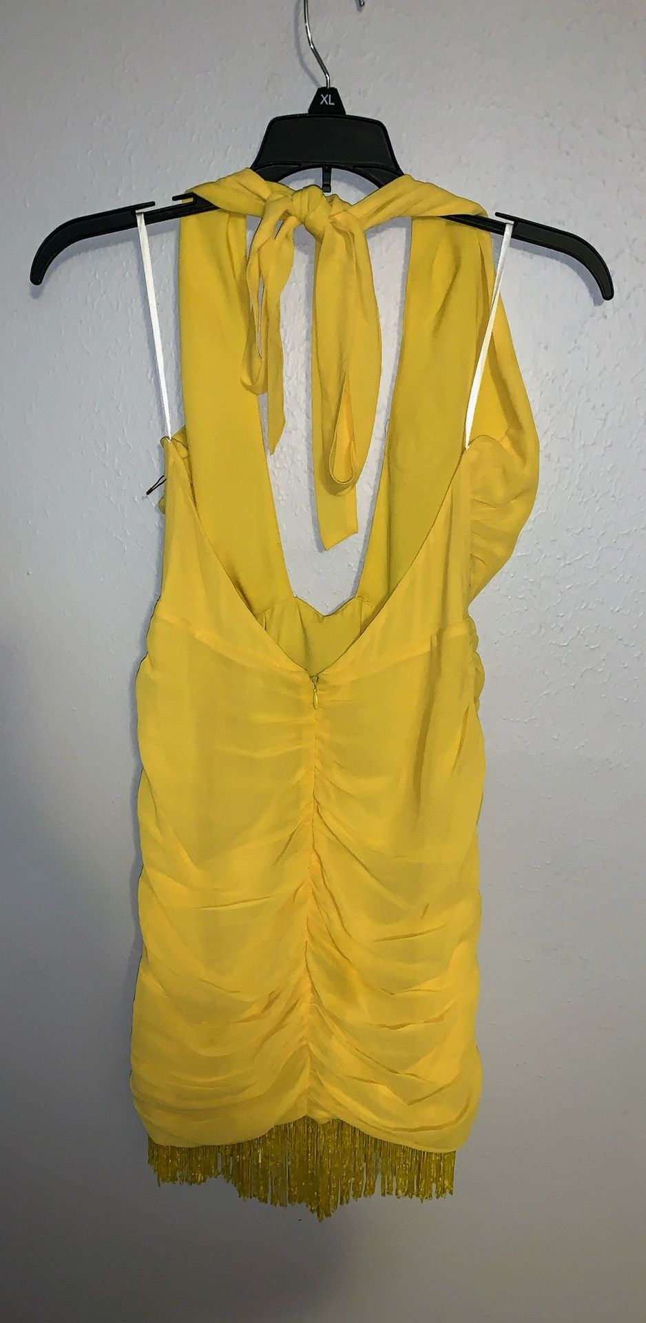 Yellow Fringe Dress