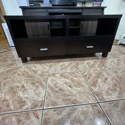 Used TV Stand w/ 2 Drawers and 5 Legs