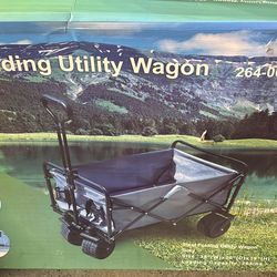 Steel folding utility wagon