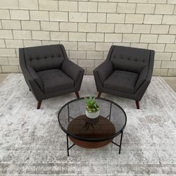 *Free Delivery* Modern Gray Chairs Couch Sofa