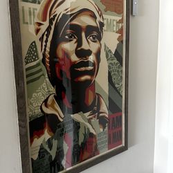 Shepard Fairey Signed Offset Lithographs Framed 