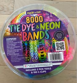TIE DYE  NEON and RAINBOW BAND KIT