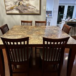 Dining Room Table & Chairs (Counter Height)