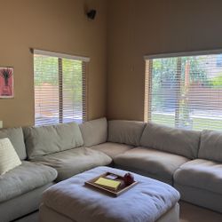 Living Spaces Sectional w/ Ottoman