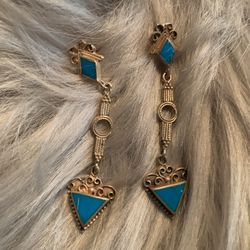 Sterling Silver Turquoise Earrings 
