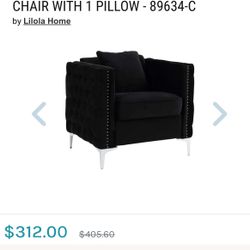 Chair With Pillow NEW