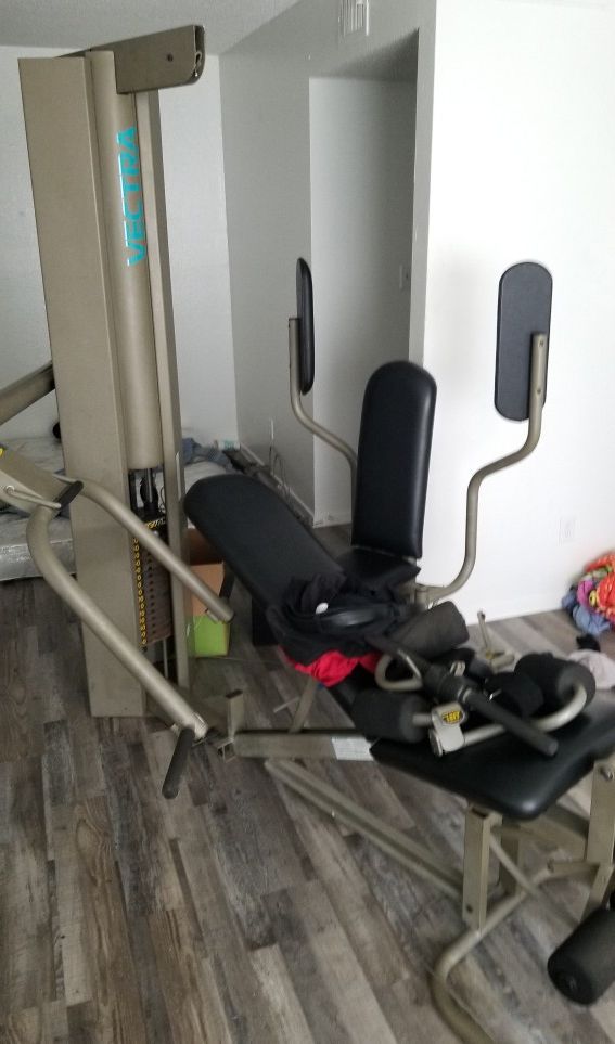 Cable weight exercise machine