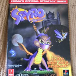 Spyro the Dragon Prima's Official Strategy Guide for Playstation PS1.