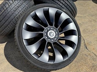 4 2025 Tesla 21" Wheels Tires Genuine OEM Model Y Performance Michelin TIRES 100%