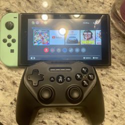 Nintendo Switch Animal Crossing & controller