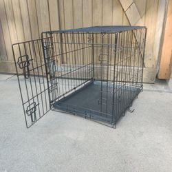 Foldable Dog Cage Black