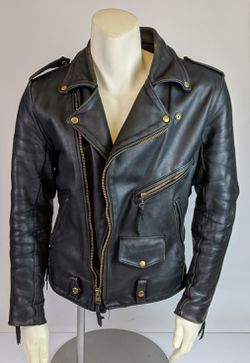 Vintage Vanson Highwayman Leather Motorcycle Jacket