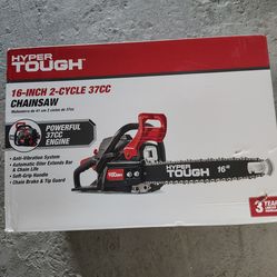 NEW Hyper Tough 16" Gas Chainsaw 2 Cycle 37cc