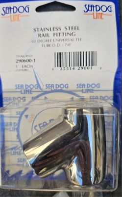 Rail Fittings 7/8" 60 Degree Tee 316 Stainless New
