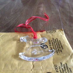 Vintage Orrefors Crystal Ornament 