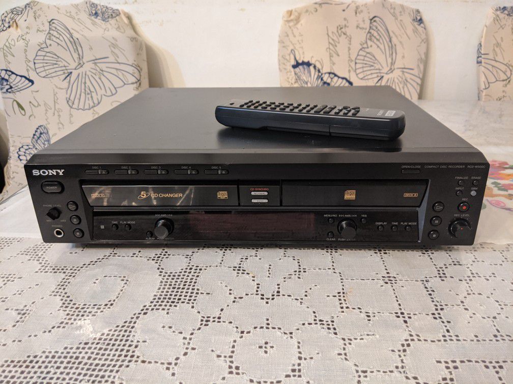 Sony RCD W500C - 5 CD changer/recorder