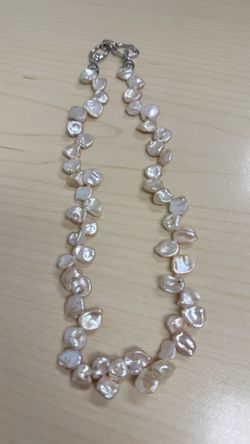 Handcrafted Natural Baroque Freshwater Pearl Necklace