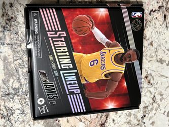 IN HAND Hasbro STARTING LINEUP LeBron James LA Lakers NBA 6" 2022