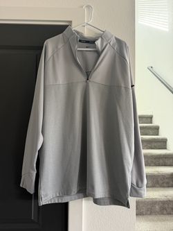 NIKE GOLF QTR ZIP GRAY