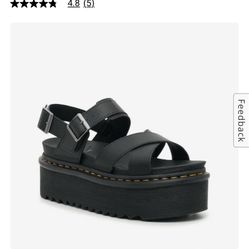 Dr. Martens Voss II Platform Sandal - Black