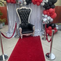 AUTHENTIC RED CARPET & STANCHIONS ***RENT ONLY***