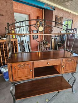 Buffet with cup hangers