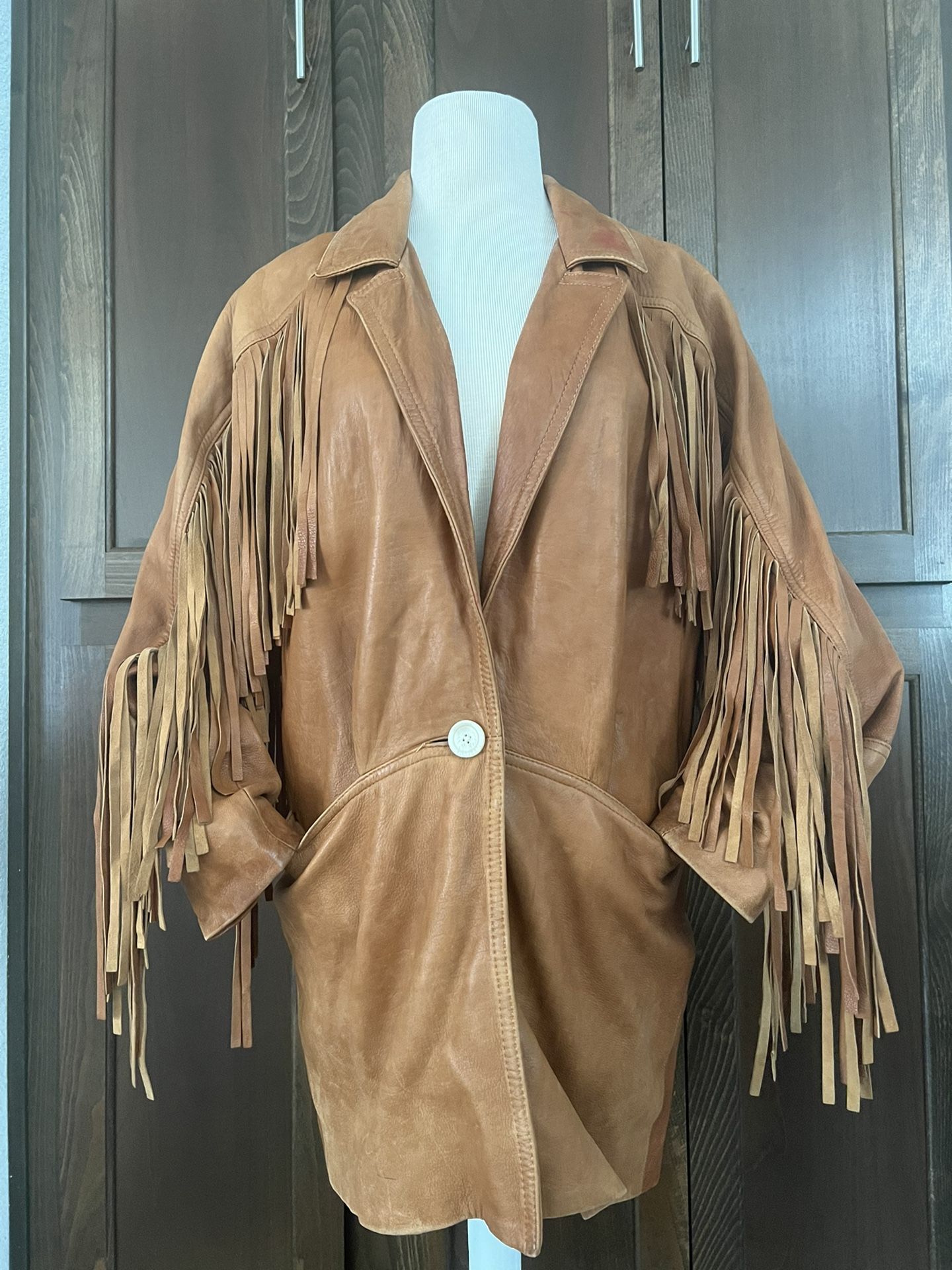Genuine Leather Rust Colored jacket women XS