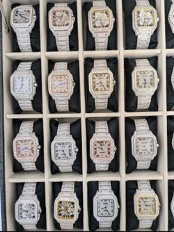 Iced Out Moisannite Chains Watches Bracelets Etc