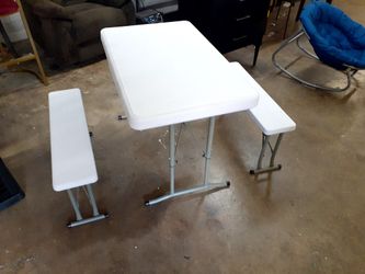 New folding table with 2 bench