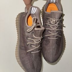 Beige Purple Toned Yeezy 350s