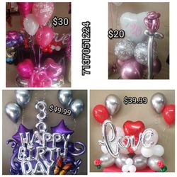 Balloon bouquets