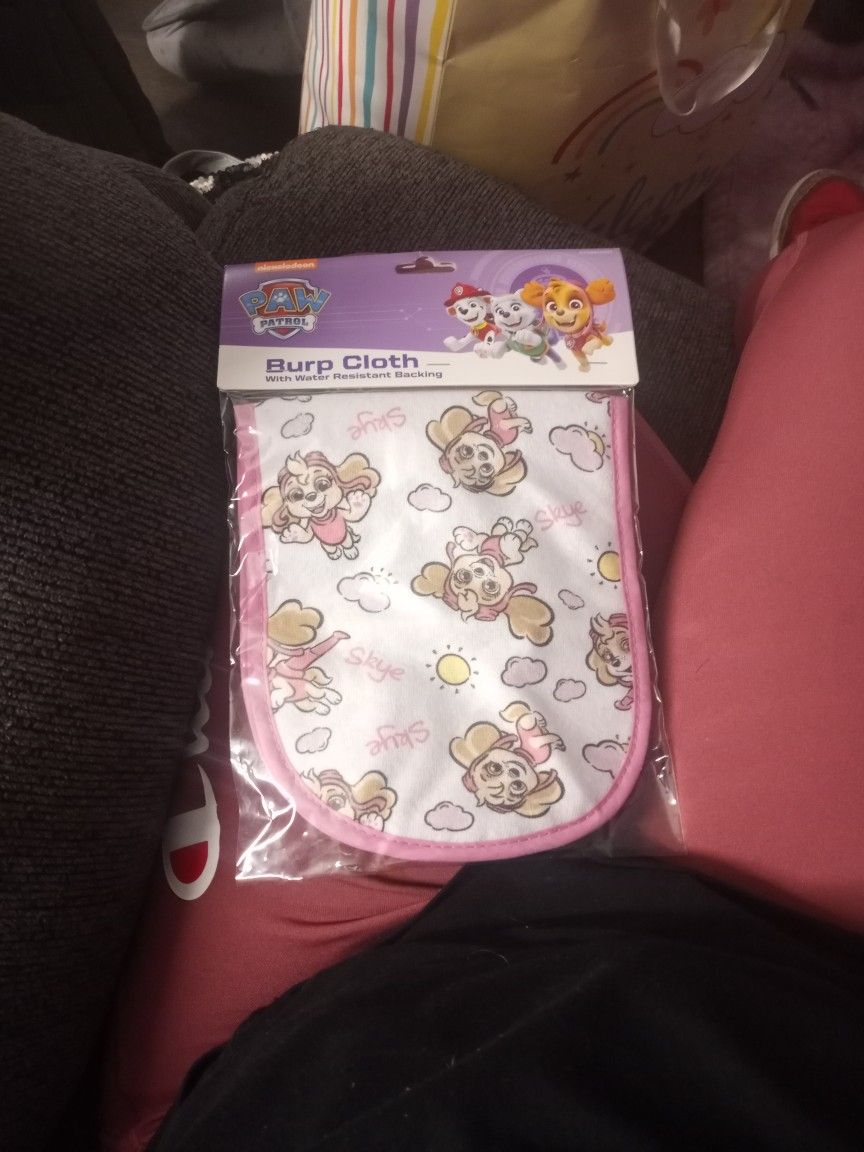 Paw Patrol Burp Cloth With Resistant Backing