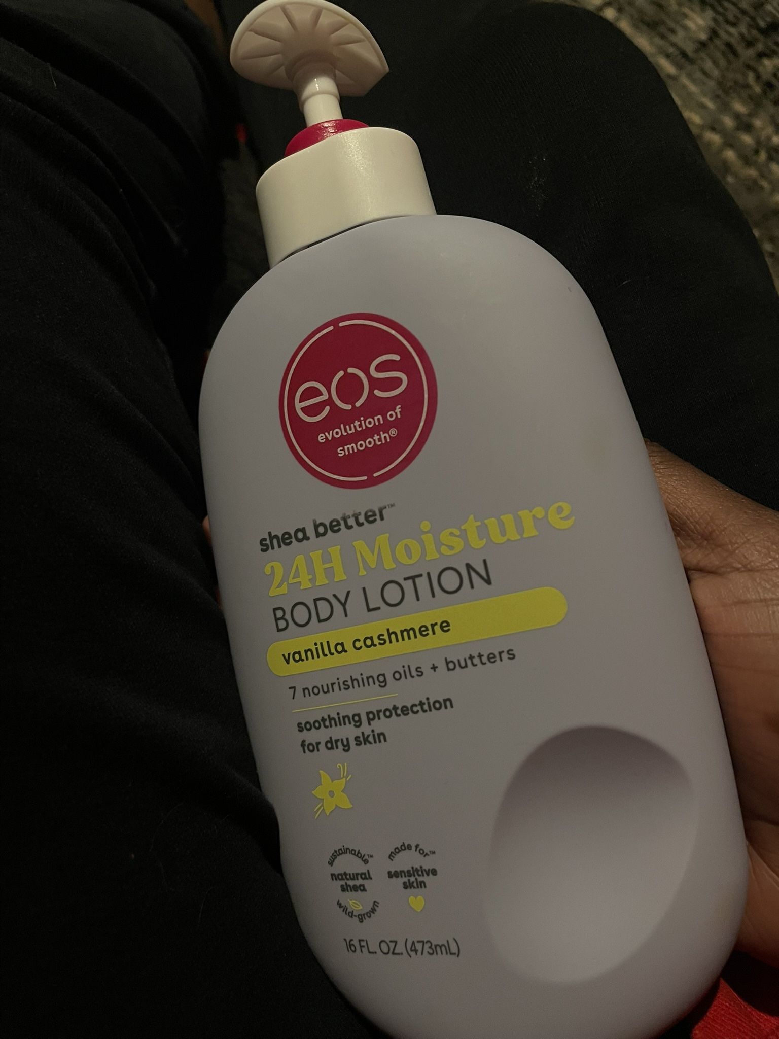 This EOS lotion Is Smoothing For Your Skin It Helps With Sensitive Skin And Comes With 2in1
