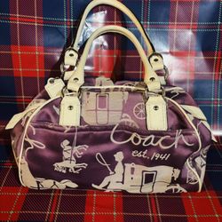 Purple Coach Purse