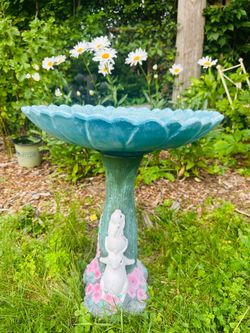 Birdbath $25, Size H21/W17