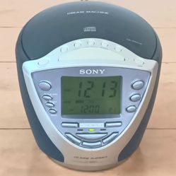 Vintage Sony Clock Radio CD Player