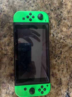 Nintendo Switch with Neon Green Joy-Cons