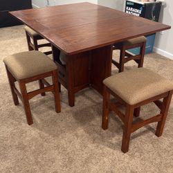 Four Stool Bistro Set