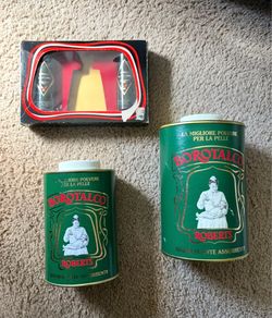 Talcum powder-Yardley Black Label, Borotalco