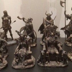 Norse Bronze Resin Statues 