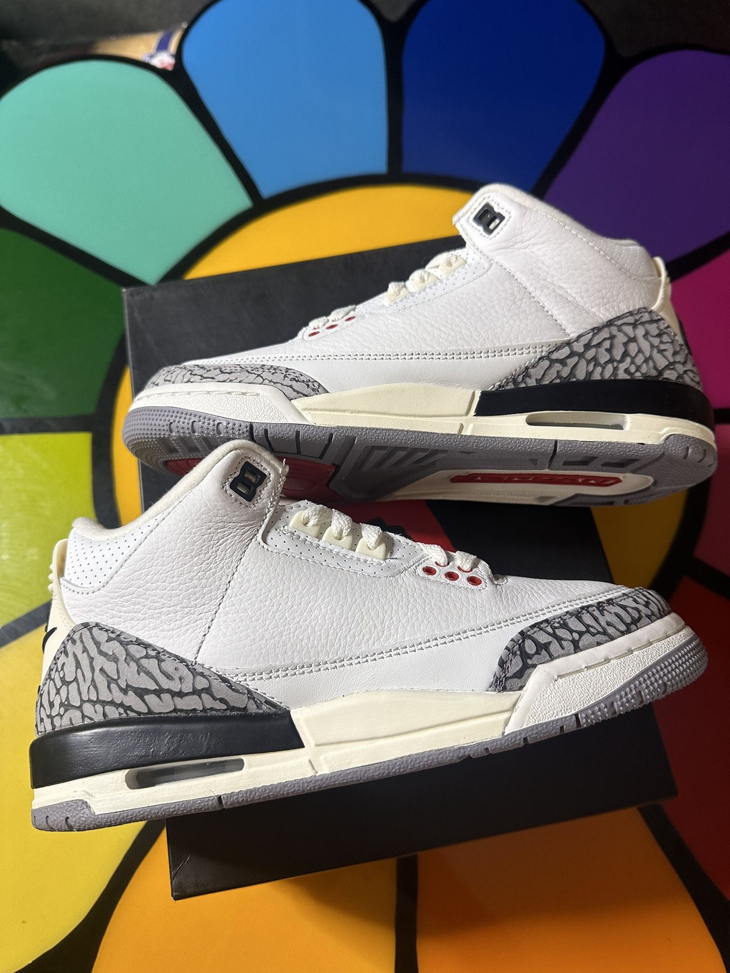 Nike Air Jordan 3 White Cement Size 6.5Y
