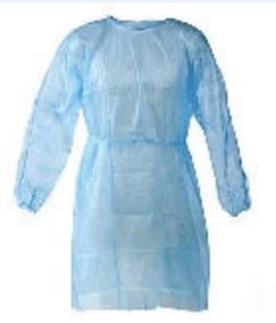 10  packs of 10 (100)Disposable Isolation Gown Blue