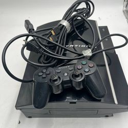 Sony PS3 Fat Console Bundle Controller and Cords Powers On Untested