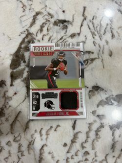 Micah Penix Jr. Panini Contenders Rookie Ticket Relic Card