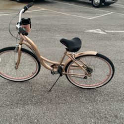 Gold Color Unisex Shimano Bayside Bicycle